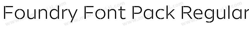 Foundry Font Pack Regular字体转换